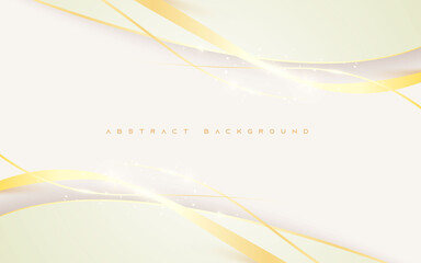 Modern white backgroud abstract golden sparkling light