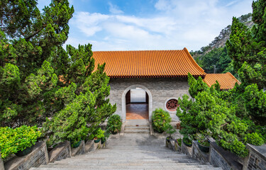 Fototapeta na wymiar Ancient architecture landscape of Tianhou Palace, Nansha, Guangzhou, China