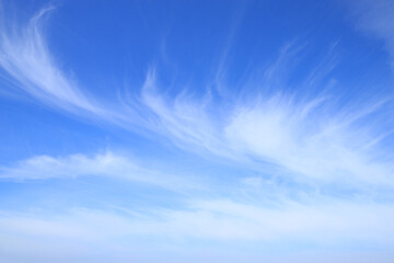 Beautiful blue sky with veil clouds