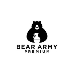 bear silhouette design illustration