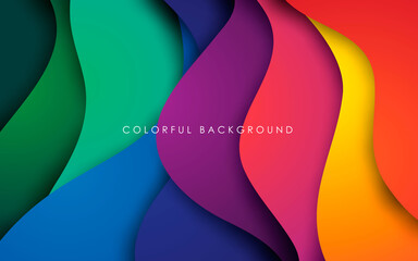 Colorful fluid background dynamic textured geometric element. Modern gradient light vector illustration. - obrazy, fototapety, plakaty