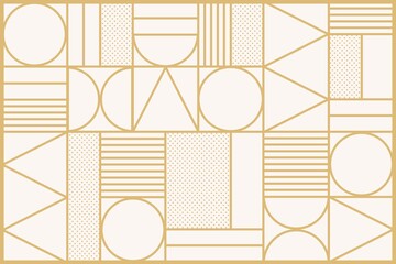 Art deco pattern background in gold