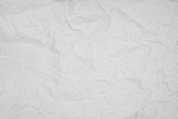 wrinkled white or gray paper texture background.