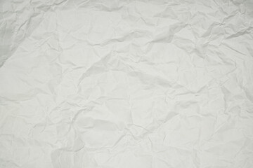 wrinkled white paper texture background.