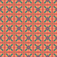 Flowers leaf graphic pattern For gift paper, wallpaper, web page background.