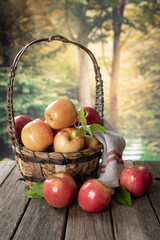 Basket of Tasty Red Apples
