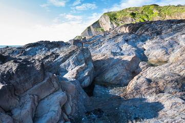 Fototapeta premium Ilfracombe beach in Exmoor, North Devon, UK