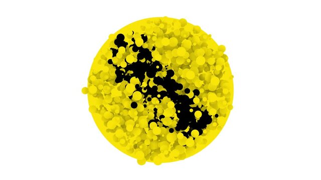 Black Police electric shocker icon isolated on white background. Shocker for protection. Taser is an electric weapon. 4K Video motion graphic animation