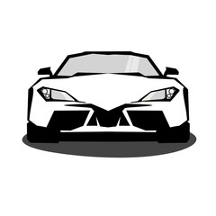 vector of car with Japanese style