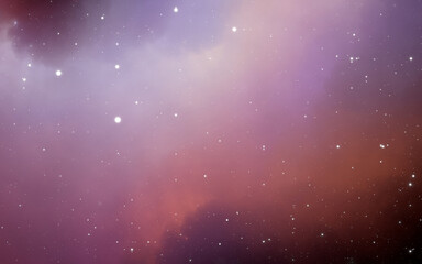 Space background with extrasolar nebula