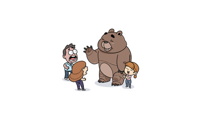 Bear Greeting Character RG