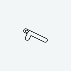 Weapon vector icon for web and design