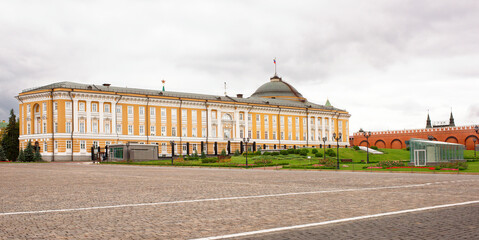   Kremlin.The area on the site of the 14th Corps of the Kremlin Presidential Palace