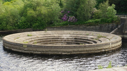 Ladybower Reservoir plughole 