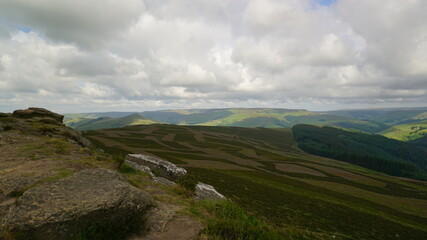 Overlooking landscape from Win Hill