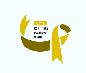 July is sarcoma awareness month. Vector illustration - Powered by Adobe