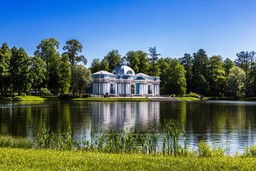 The Hermitage Pavilion in Catherine Park at Tsarskoye Selo (Pushkin), St. Petersburg, Russia