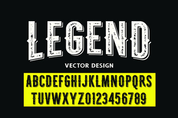 minimal font, typeface design, white and black style ,grunge vector background