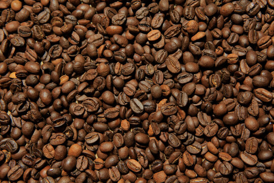 image of grain coffee background
