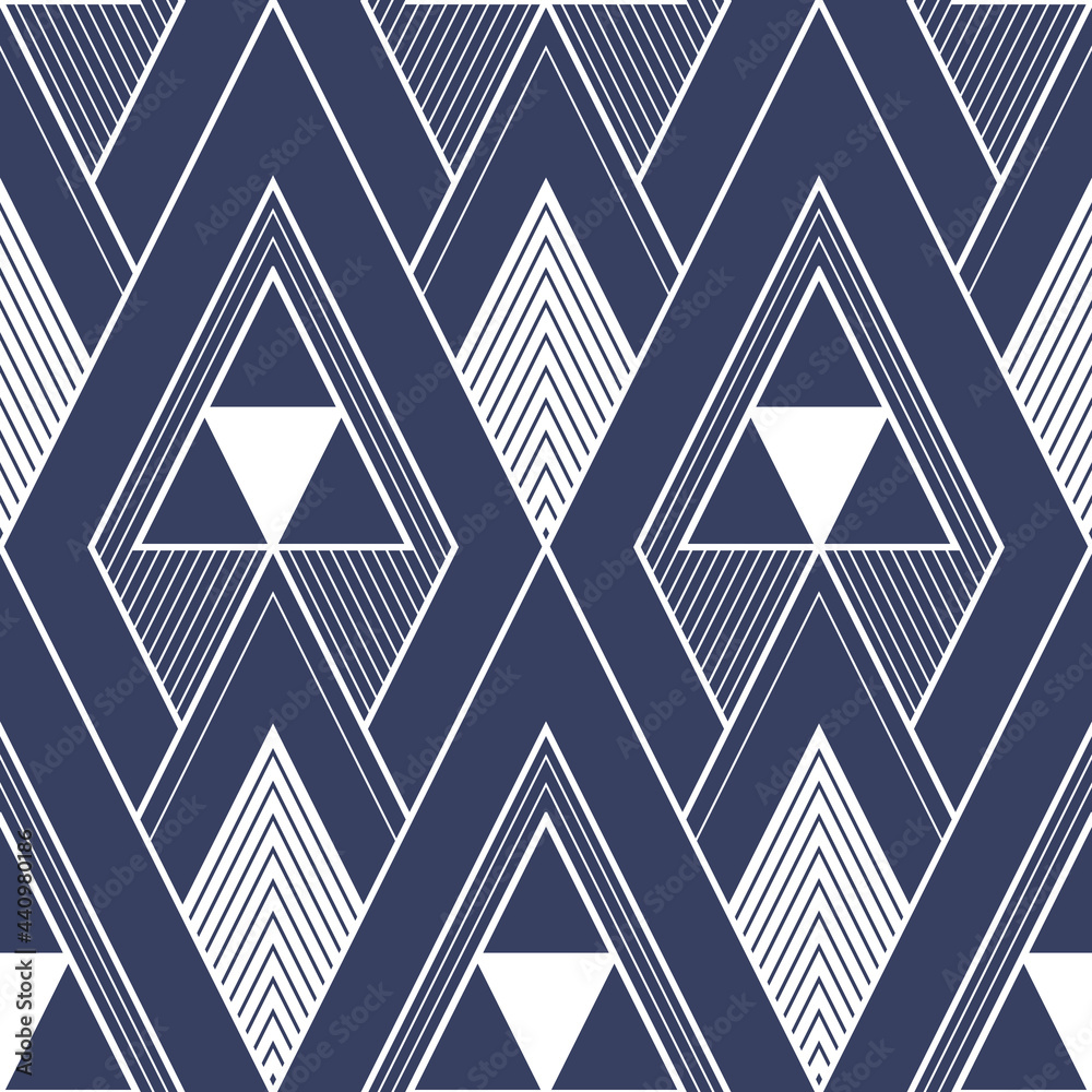 Sticker Abstract geometric elegance pattern with white lines