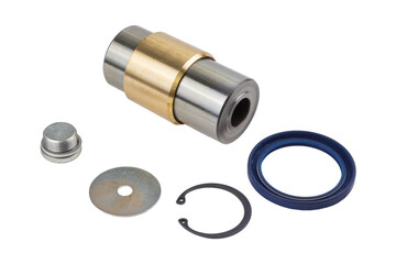 truck steering knuckle pin repair kit, isolated on white background