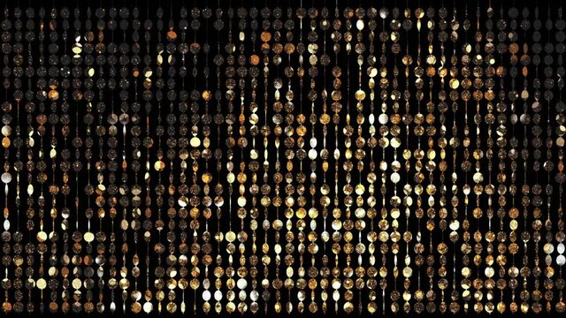 Rich Glamour Golden Sequins Background