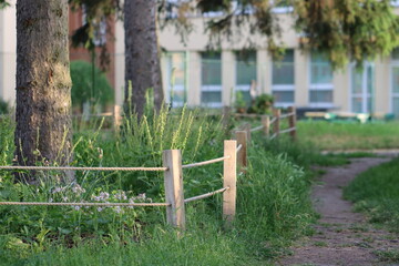 fence in the garden