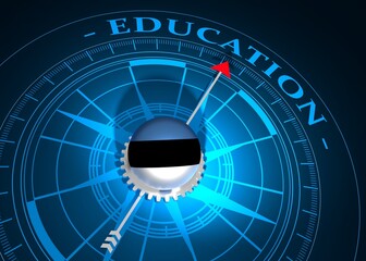 The concept of effective education. 3D illustration