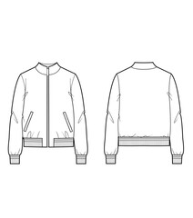 hoodie with zipper and hood anorak sweatshirt sport jacket © alena