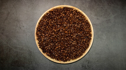 The Coffee beans saturated color picture beautiful background