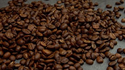 The Coffee beans saturated color picture beautiful background