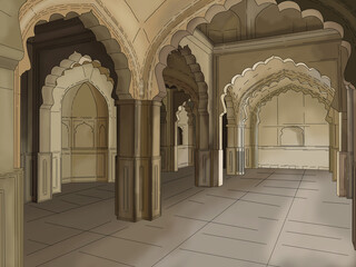 interior example in islamic architecture