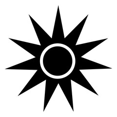 Beware Optical Radiation Symbol Isolate On White Background,Vector Illustration EPS.10