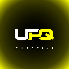 UPQ Letter Initial Logo Design Template Vector Illustration