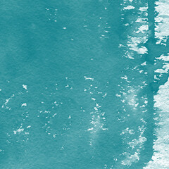 Fond aquarelle bleu canard et blanc art abstrait