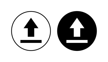 Upload icon set. load data symbol