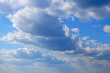 Fototapeta na wymiar blue sky with rain clouds for background