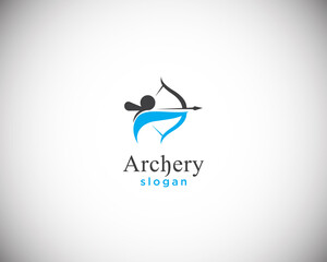 archery logo creative sport athletic logo academy sign symbol