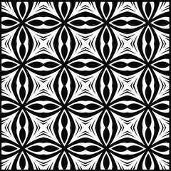  Vector geometric pattern. Repeating elements stylish background abstract ornament for wallpapers and backgrounds. Black and white colors.