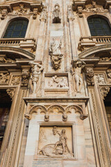Fototapeta na wymiar Part of Duomo di Milano