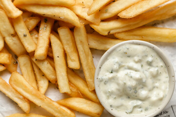 french fries with ketchup
