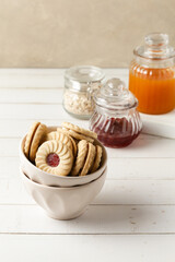 cookies in a glass jar