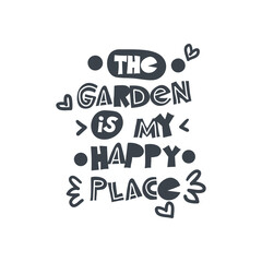 Hand-drawn lettering in sloppy style. Scandinavian doodles. Vector isolated motivation illustration