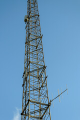 Fototapeta na wymiar Antennemast i Lyngdal // Antenna mast