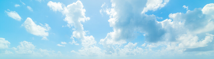 Blue sky with clouds in Guadeloupe
