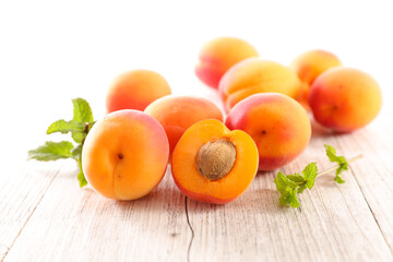 apricot and leaf