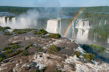 Cataratas do Iguaçu em Foz do Iguaçu. Divisa entre Brasil e Argentina e uma das sete maravilhas do mundo natural. 