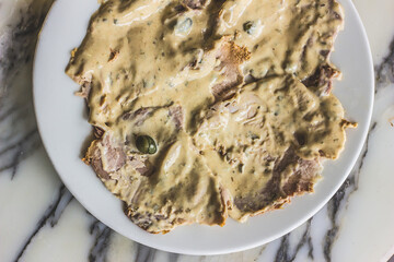 Vitello tonnato, Italian appetizer