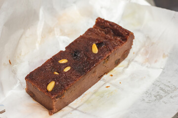 Castagnaccio, chestnut cake