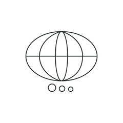 Planet icon for design. Vector image.